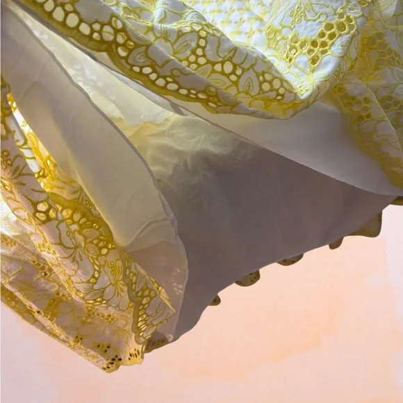 Lilly Pulitzer NWT Women’s Kyla Maxi Dress in St. Tropez Yellow Garden Eyelet - Picture 5 of 15